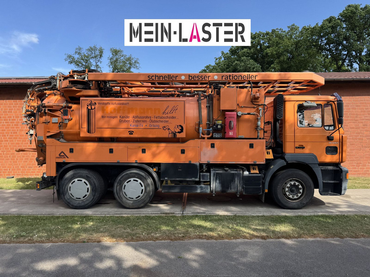 MAN FE 410 Assmann Saug HD Spüler Recycling + FB. - 真空车:图3 MAN FE 410 Assmann Saug HD Spüler Recycling + FB. - 真空车:图3
