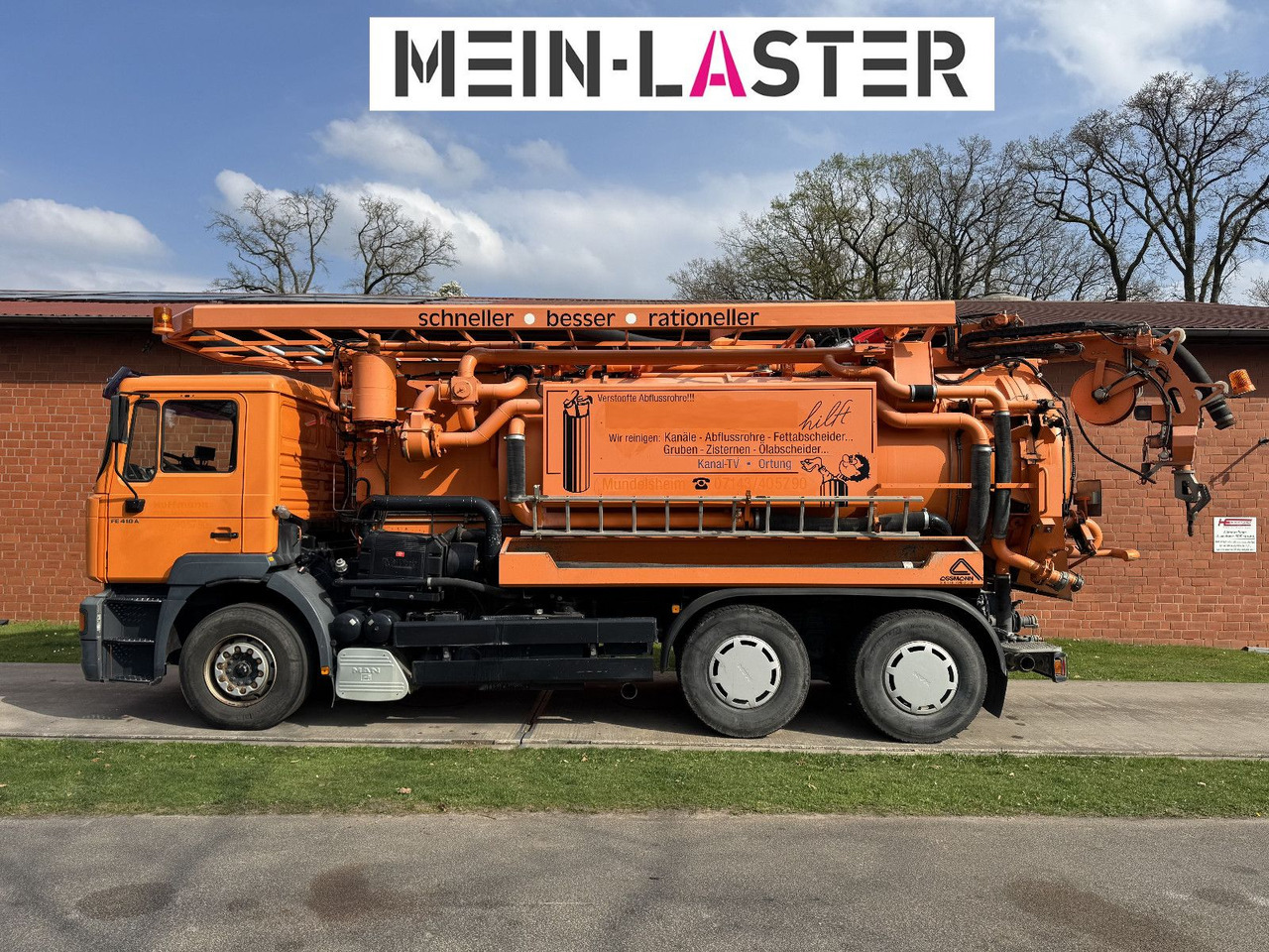 MAN FE 410 Assmann Saug HD Spüler Recycling + FB. - 真空车:图4 MAN FE 410 Assmann Saug HD Spüler Recycling + FB. - 真空车:图4