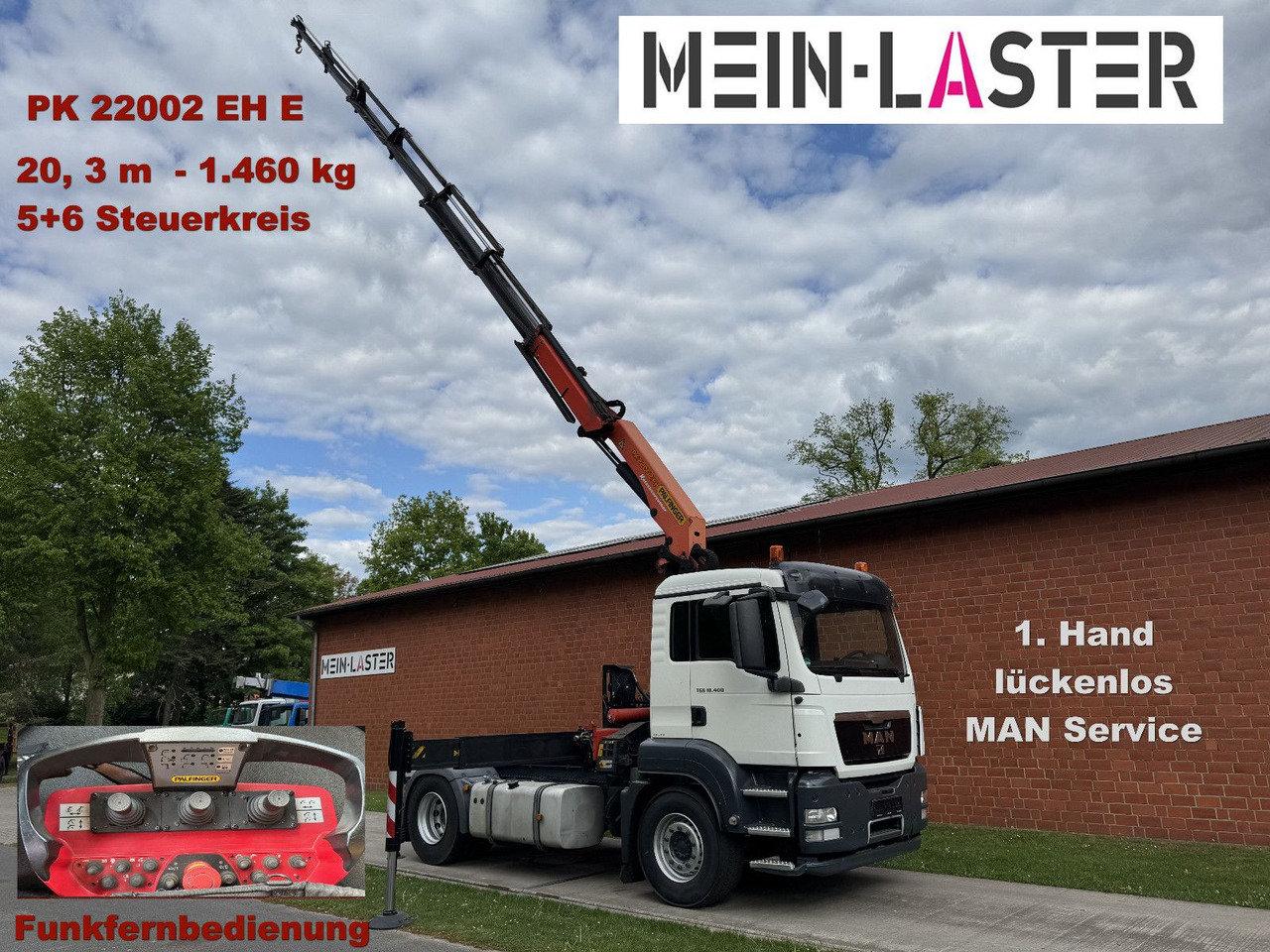 MAN TGS 18.400 PK 22002-E 20 m- 5.550kg + 5/6 Steuer - 起重车:图1 MAN TGS 18.400 PK 22002-E 20 m- 5.550kg + 5/6 Steuer - 起重车:图1