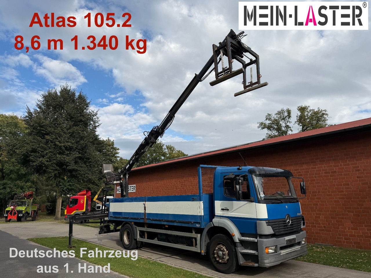 Mercedes-Benz 1823 Atego Atlas 105.2 1.Hand nur 226.000 km - 栏板式/ 平板卡车, 起重车:图1 Mercedes-Benz 1823 Atego Atlas 105.2 1.Hand nur 226.000 km - 栏板式/ 平板卡车, 起重车:图1