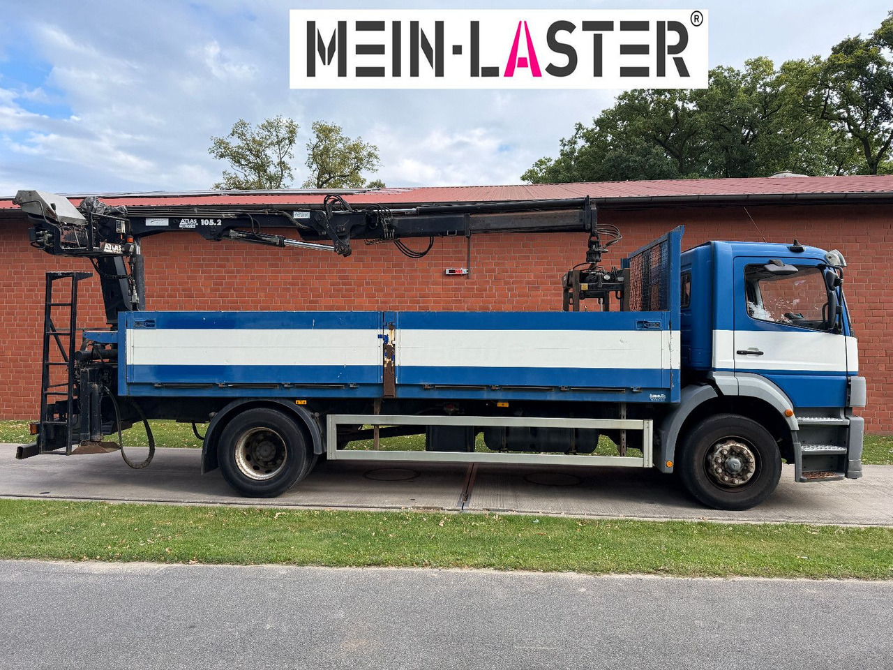 Mercedes-Benz 1823 Atego Atlas 105.2 1.Hand nur 226.000 km - 栏板式/ 平板卡车, 起重车:图3 Mercedes-Benz 1823 Atego Atlas 105.2 1.Hand nur 226.000 km - 栏板式/ 平板卡车, 起重车:图3