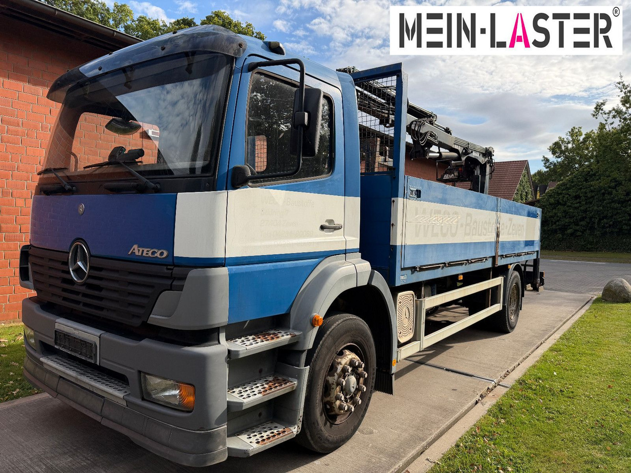 Mercedes-Benz 1823 Atego Atlas 105.2 1.Hand nur 226.000 km - 栏板式/ 平板卡车, 起重车:图2 Mercedes-Benz 1823 Atego Atlas 105.2 1.Hand nur 226.000 km - 栏板式/ 平板卡车, 起重车:图2