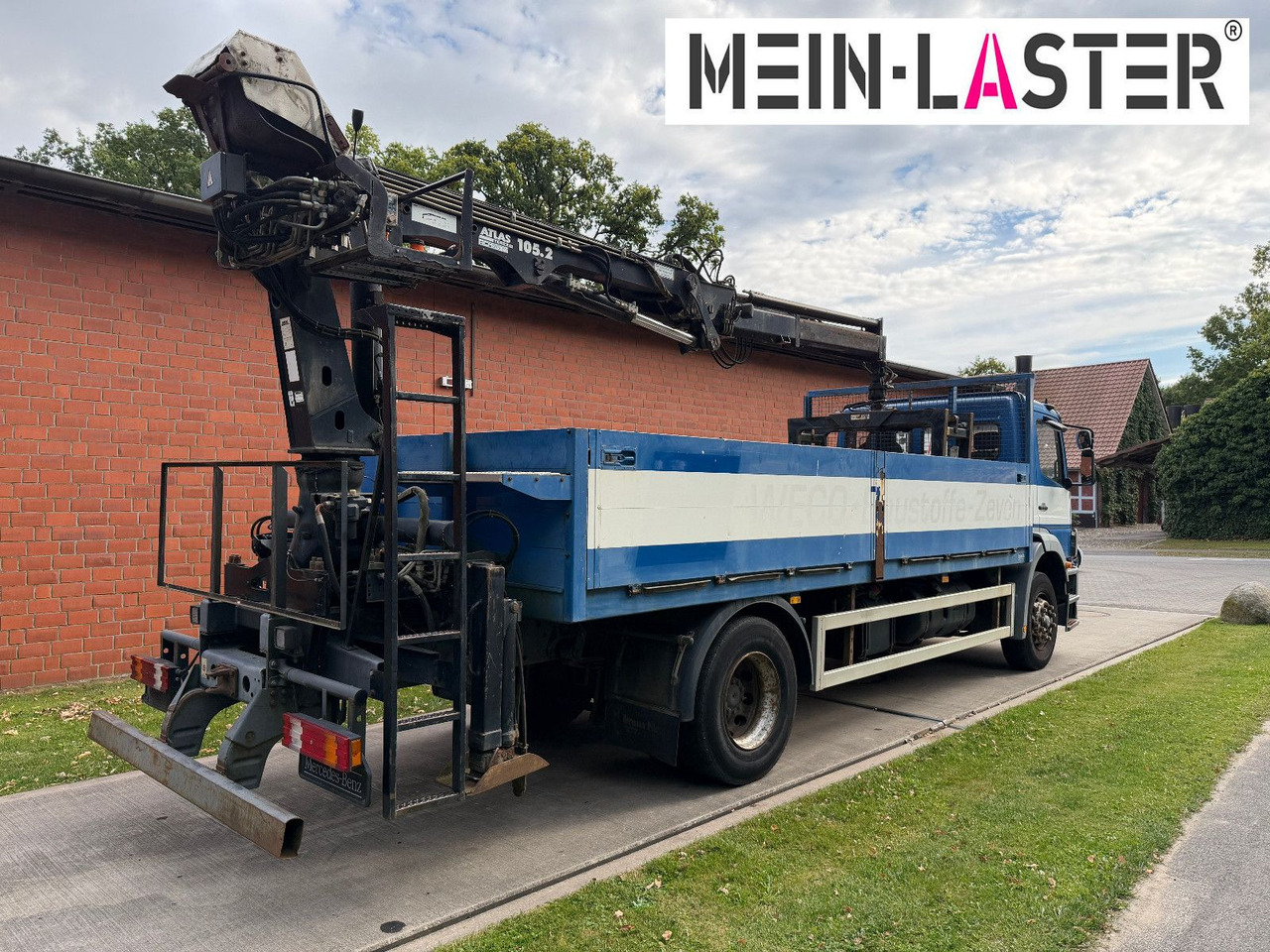Mercedes-Benz 1823 Atego Atlas 105.2 1.Hand nur 226.000 km - 栏板式/ 平板卡车, 起重车:图5 Mercedes-Benz 1823 Atego Atlas 105.2 1.Hand nur 226.000 km - 栏板式/ 平板卡车, 起重车:图5