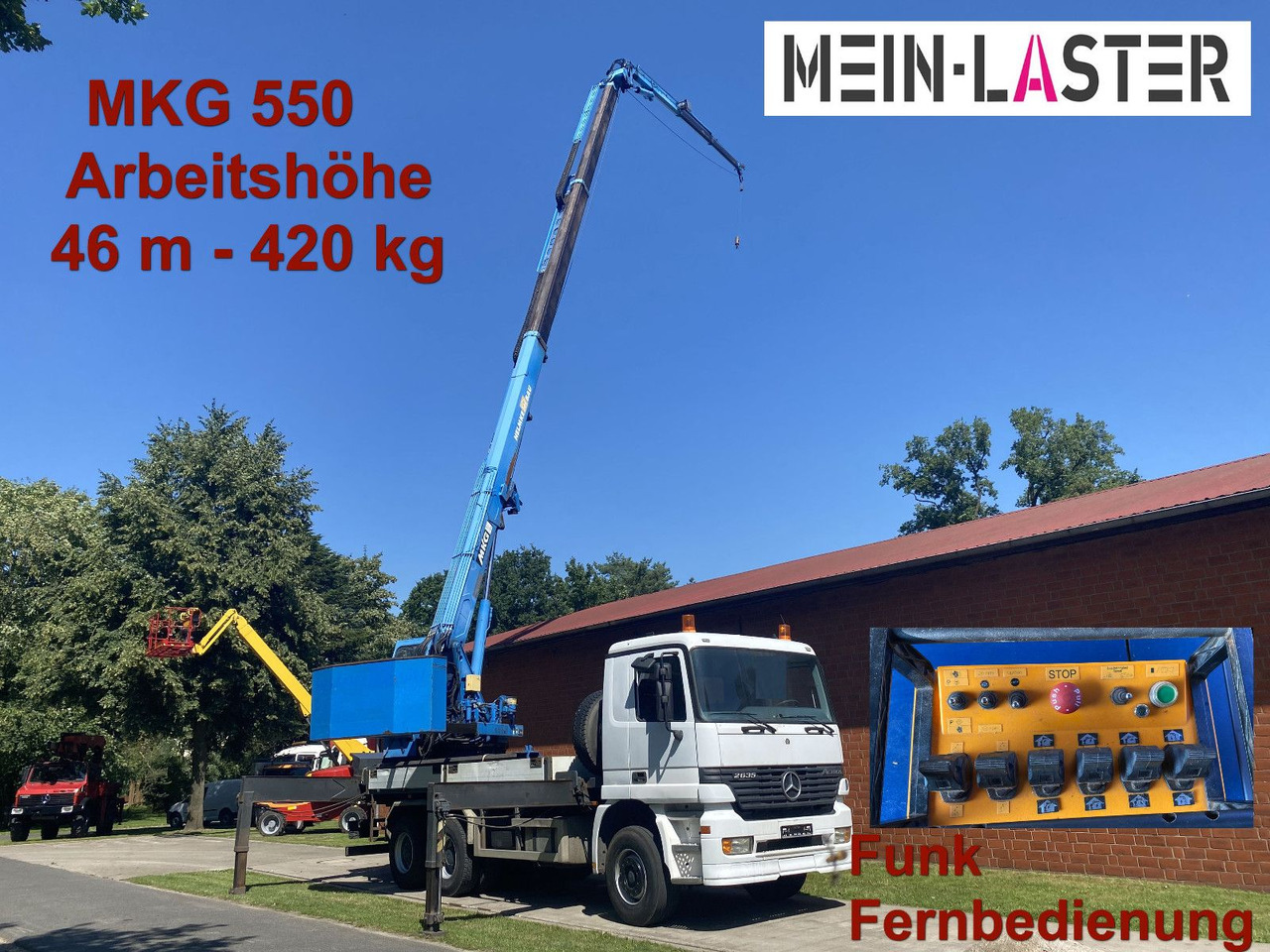 Mercedes-Benz 3335 V6 MKG 550 Ta2-a2 -46m 420 kg Funk - 起重车:图1 Mercedes-Benz 3335 V6 MKG 550 Ta2-a2 -46m 420 kg Funk - 起重车:图1
