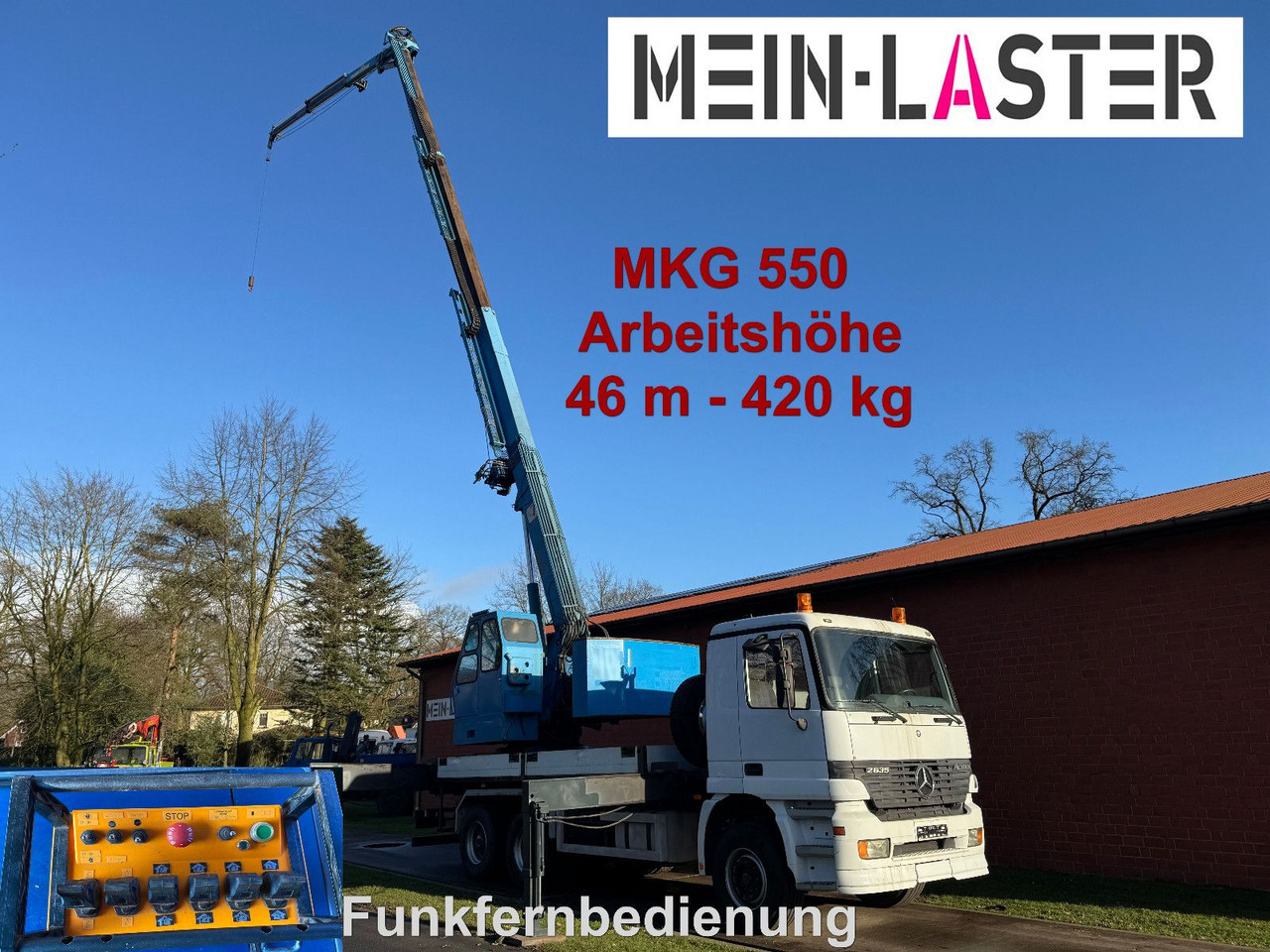 Mercedes-Benz 3335 V6 MKG 550 Ta2-a2 -46m 420 kg Funk - 起重车:图1 Mercedes-Benz 3335 V6 MKG 550 Ta2-a2 -46m 420 kg Funk - 起重车:图1