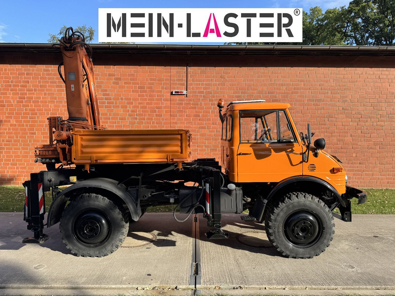 Unimog U 1100 Atlas AK 3006 nur 14.215 km-1. Hand - 起重车, 栏板式/ 平板卡车:图3 Unimog U 1100 Atlas AK 3006 nur 14.215 km-1. Hand - 起重车, 栏板式/ 平板卡车:图3