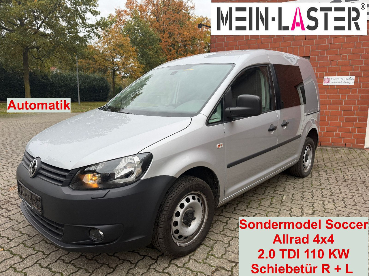 Volkswagen Caddy 2.0 TDI Kasten Soccer 4Motion Automatik - 旅行车:图1 Volkswagen Caddy 2.0 TDI Kasten Soccer 4Motion Automatik - 旅行车:图1