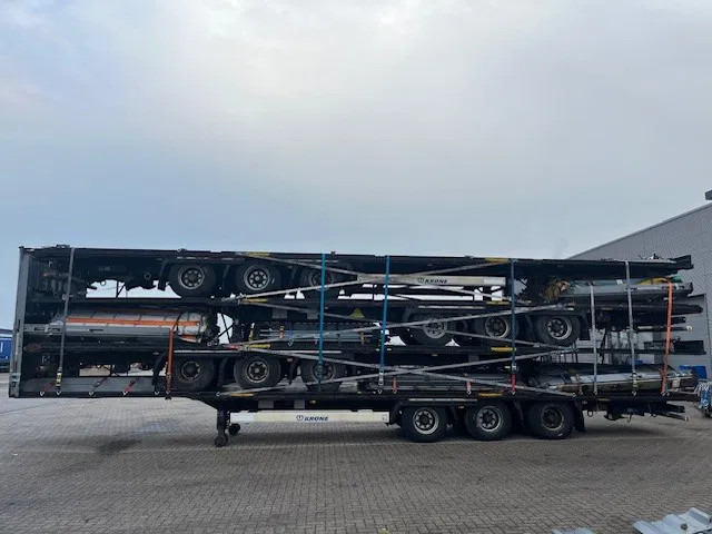 封闭厢式半拖车 Krone multiple 2014 & 2015 XL P400 mega huckepack curtain sided trailer stacks：图6