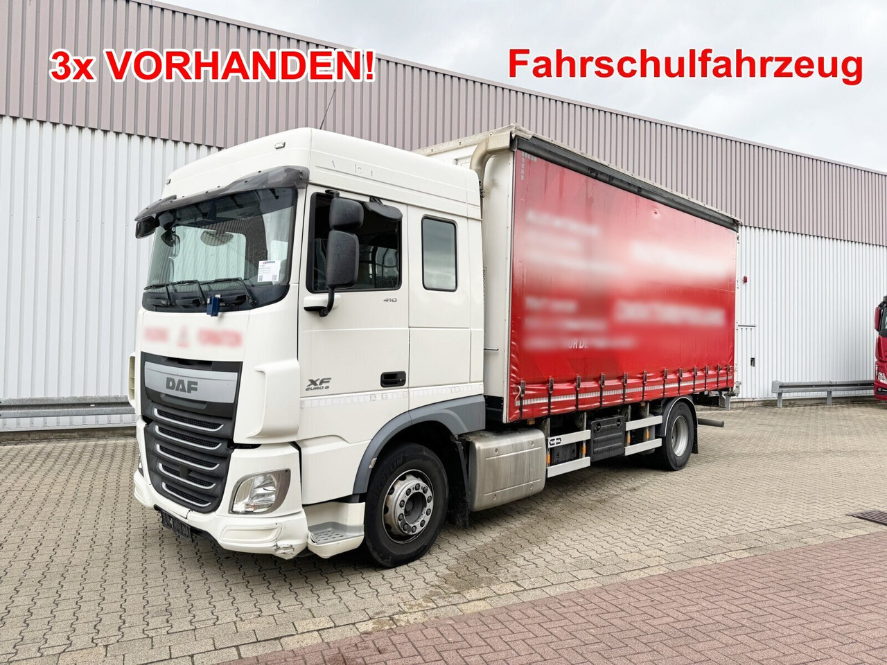 DAF XF 410 FA 4x2 XF 410 FA 4x2, Fahrschule, 2x AHK, 6 Sitze - 栏板式/ 平板卡车:图1 DAF XF 410 FA 4x2 XF 410 FA 4x2, Fahrschule, 2x AHK, 6 Sitze - 栏板式/ 平板卡车:图1