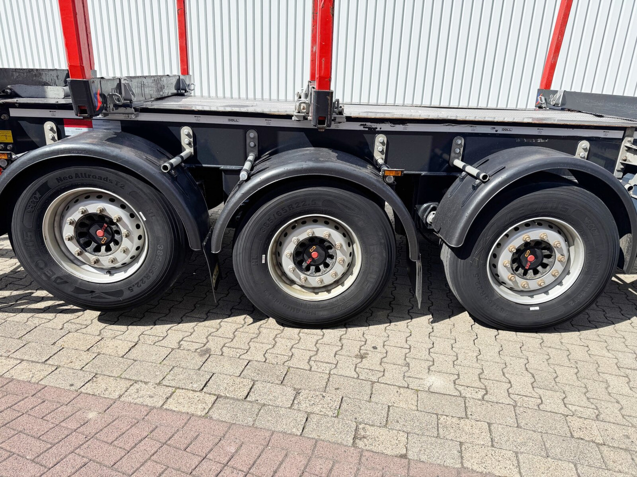 木材运输半挂车 Doll LOGO H3L-14XL LOGO H3L-14XL, Liftachse, Nachlauflenkachse, teleskopierbar 9,4m-12,9：图6