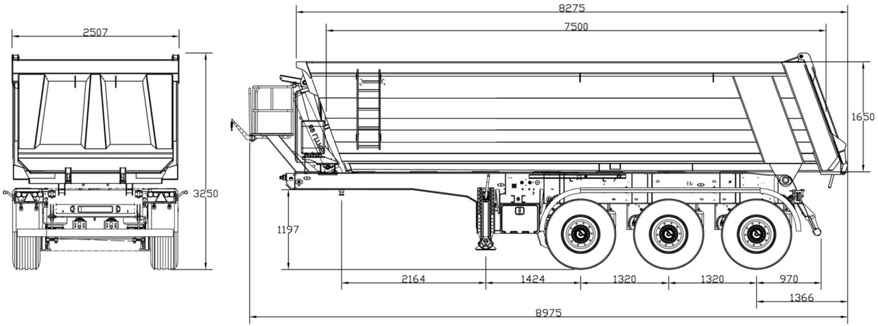 Euro ATM 27 Euro ATM 27, HARDOX Stahlmulde ca. 27m³, Liftachse - 半挂车:图4 Euro ATM 27 Euro ATM 27, HARDOX Stahlmulde ca. 27m³, Liftachse - 半挂车:图4