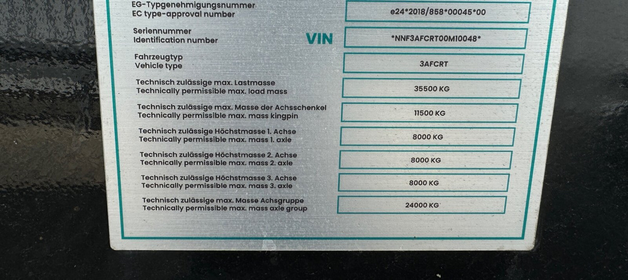 Euro ATM 27 Euro ATM 27, HARDOX Stahlmulde ca. 27m³, Liftachse - 半挂车:图4 Euro ATM 27 Euro ATM 27, HARDOX Stahlmulde ca. 27m³, Liftachse - 半挂车:图4