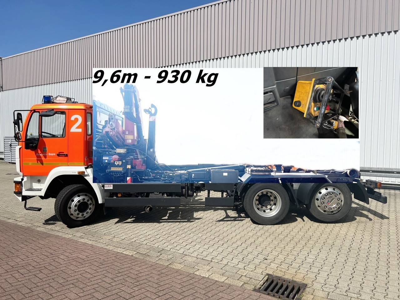 MAN 25/18.284 6x2-4 LL 25/18.284 6x2-4 LL,Kran HMF 1113 K3, Funk, Retarder - 吊钩升降车, 起重车:图1 MAN 25/18.284 6x2-4 LL 25/18.284 6x2-4 LL,Kran HMF 1113 K3, Funk, Retarder - 吊钩升降车, 起重车:图1