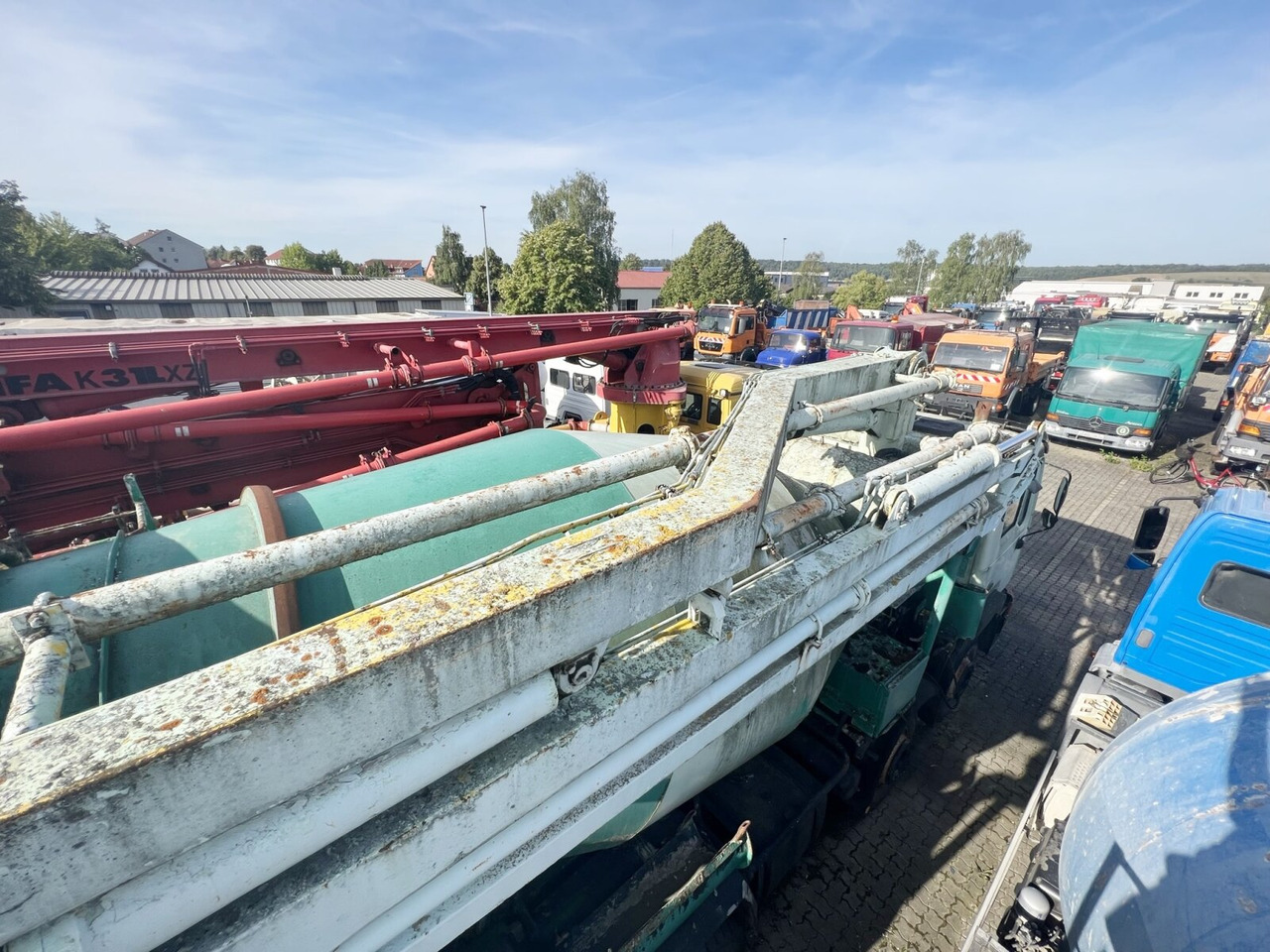 MAN 33.292 8x4 33.292 8x4 Mischer Stetter 7m³ mit Pumpe Schwing 21m, 6-Zylinder - 混凝土搅拌车:图4 MAN 33.292 8x4 33.292 8x4 Mischer Stetter 7m³ mit Pumpe Schwing 21m, 6-Zylinder - 混凝土搅拌车:图4