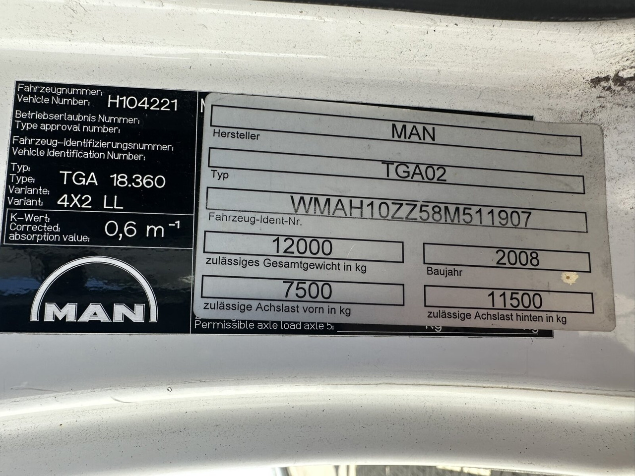 MAN TGA 18.360 LL 4x2 TGA 18.360 LL 4x2, Fahrschule 租赁 MAN TGA 18.360 LL 4x2 TGA 18.360 LL 4x2, Fahrschule：图14