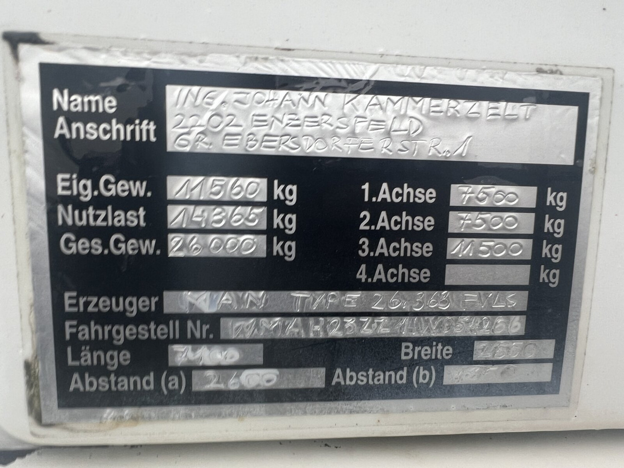 MAN TGA 26.360 6X2/4 BL TGA 26.360 6X2/4 BL, Vorlauf Lenk-Liftachse 租赁 MAN TGA 26.360 6X2/4 BL TGA 26.360 6X2/4 BL, Vorlauf Lenk-Liftachse：图13