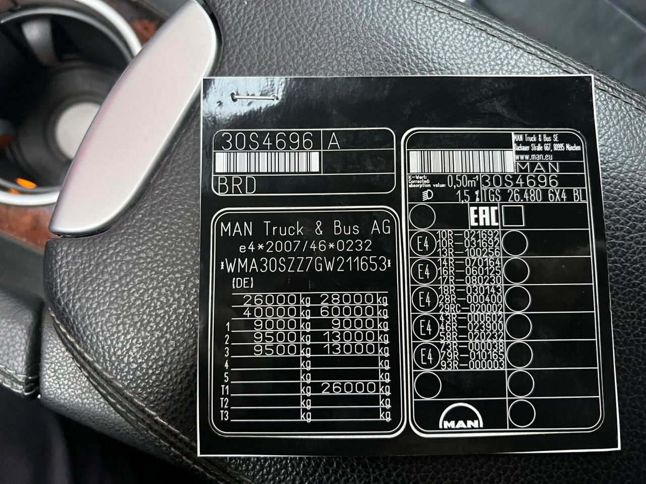 MAN TGS 26.480 6x4/45 BL TGS 26.480 6x4/45 BL, Klima, Intarder, Hyva 20.60 S bis 7 m Container, - 吊钩升降车:图2 MAN TGS 26.480 6x4/45 BL TGS 26.480 6x4/45 BL, Klima, Intarder, Hyva 20.60 S bis 7 m Container, - 吊钩升降车:图2