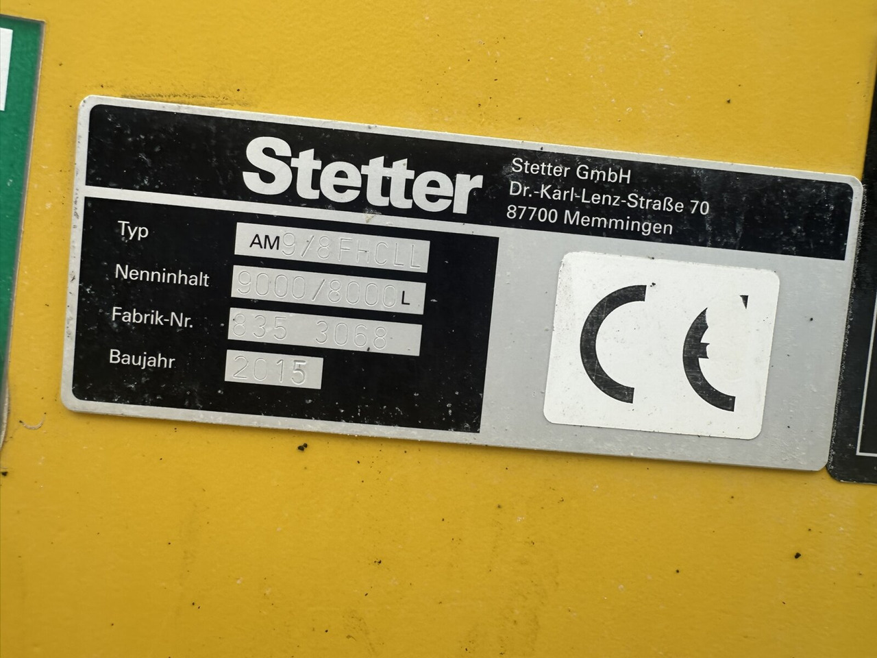 MAN TGS 32.400 8X4 BB TGS 32.400 8x4 BB, Stetter ca. 9m³ - 混凝土搅拌车:图5 MAN TGS 32.400 8X4 BB TGS 32.400 8x4 BB, Stetter ca. 9m³ - 混凝土搅拌车:图5