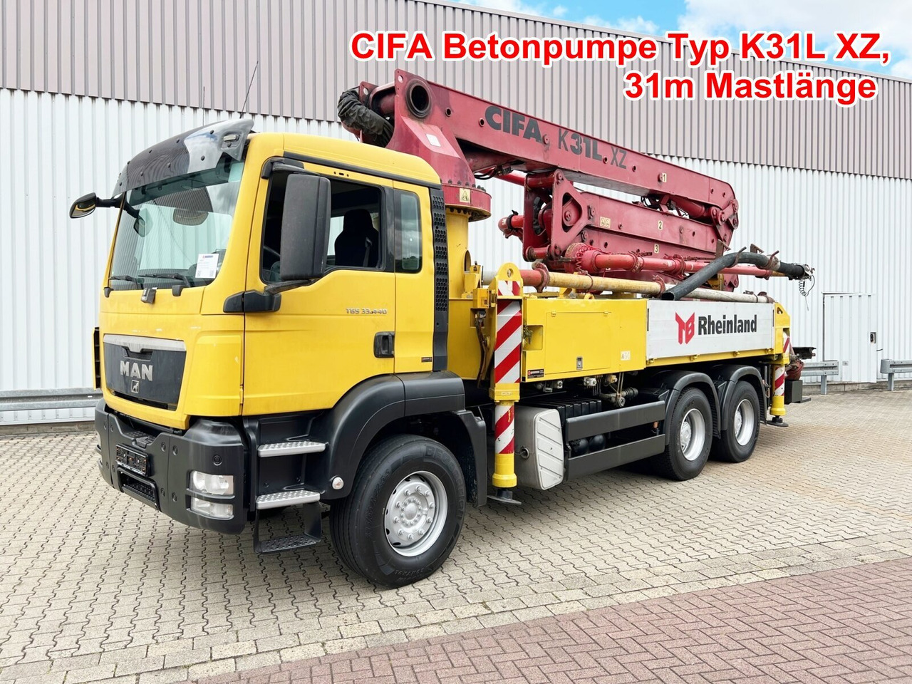 MAN TGS 33.440 6X4 BB TGS 33.440 6X4 BB, Betonpumpe CIFA K31L XZ, 31m Mast - 混凝土泵车:图1 MAN TGS 33.440 6X4 BB TGS 33.440 6X4 BB, Betonpumpe CIFA K31L XZ, 31m Mast - 混凝土泵车:图1