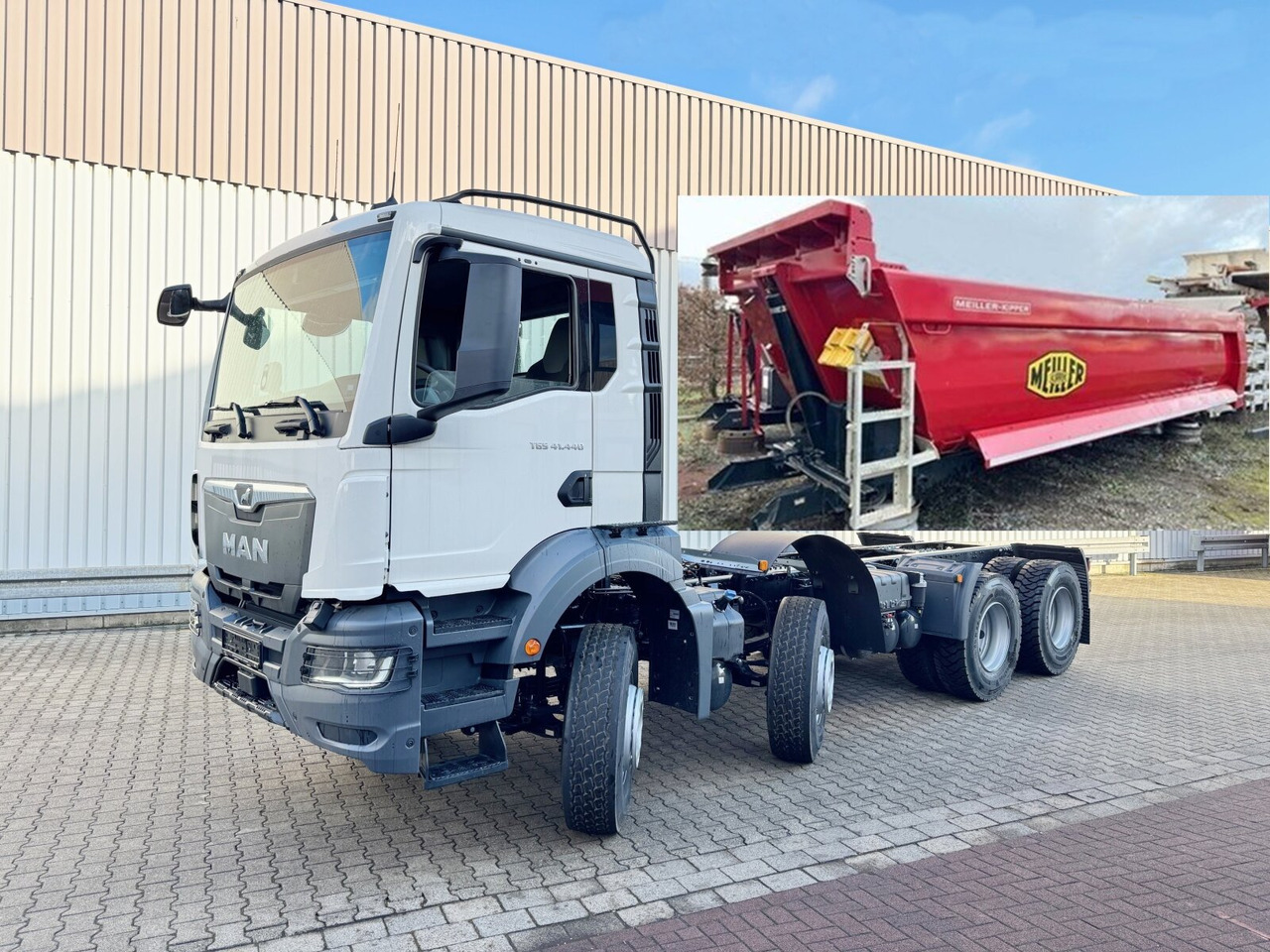 MAN TGS 41.440/480 8x4 BB TGS 41.440/480 8x4 BB, 5x VORHANDEN, Meiller Stahlmulde 18m³ - 自卸车:图1 MAN TGS 41.440/480 8x4 BB TGS 41.440/480 8x4 BB, 5x VORHANDEN, Meiller Stahlmulde 18m³ - 自卸车:图1