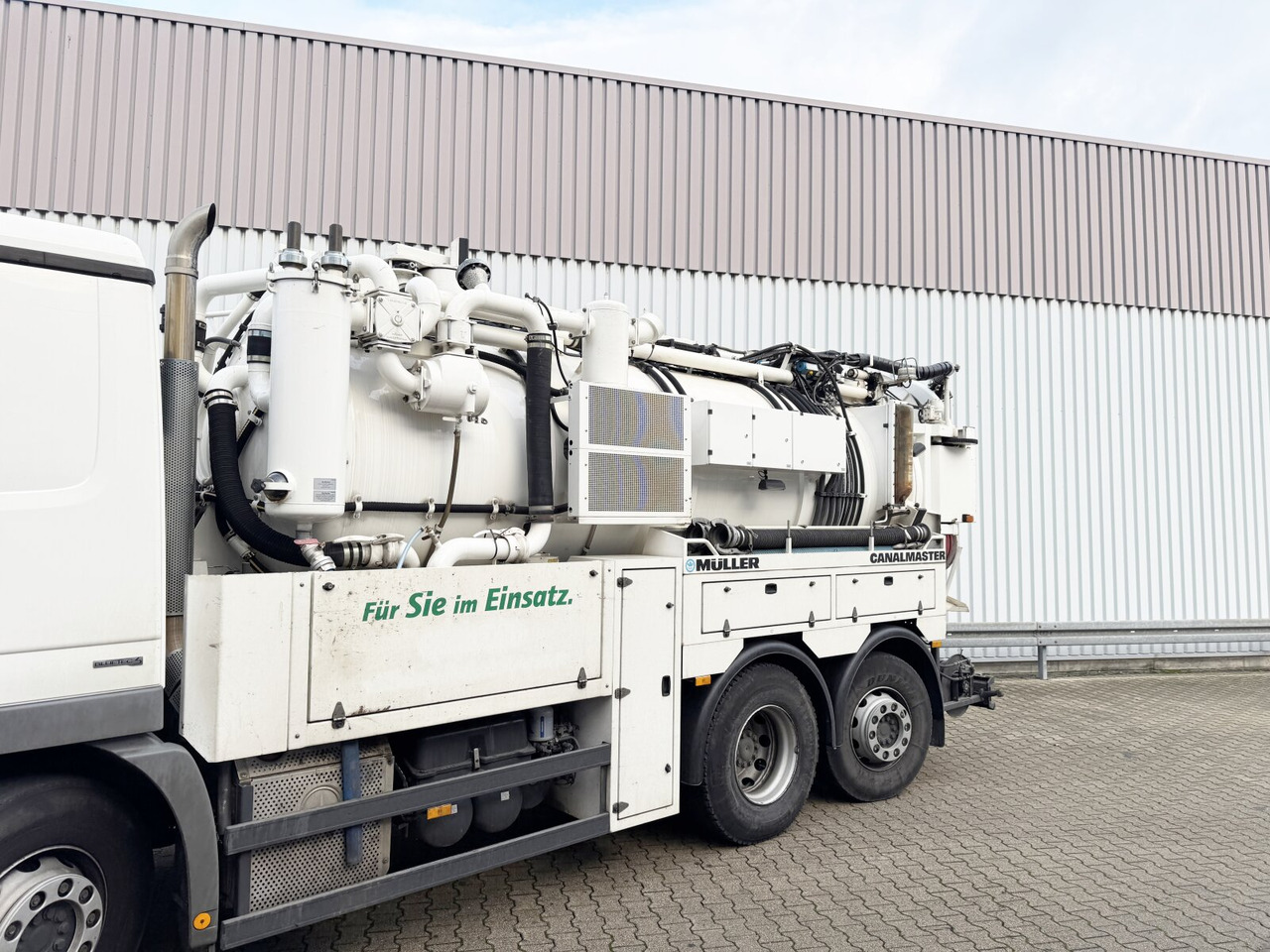 卡车 Mercedes-Benz Actros 2536 L 6x2 Actros 2536 L 6x2, Müller Saug- und Spülwagen ca. 10,5m³, Lenkachse：图6
