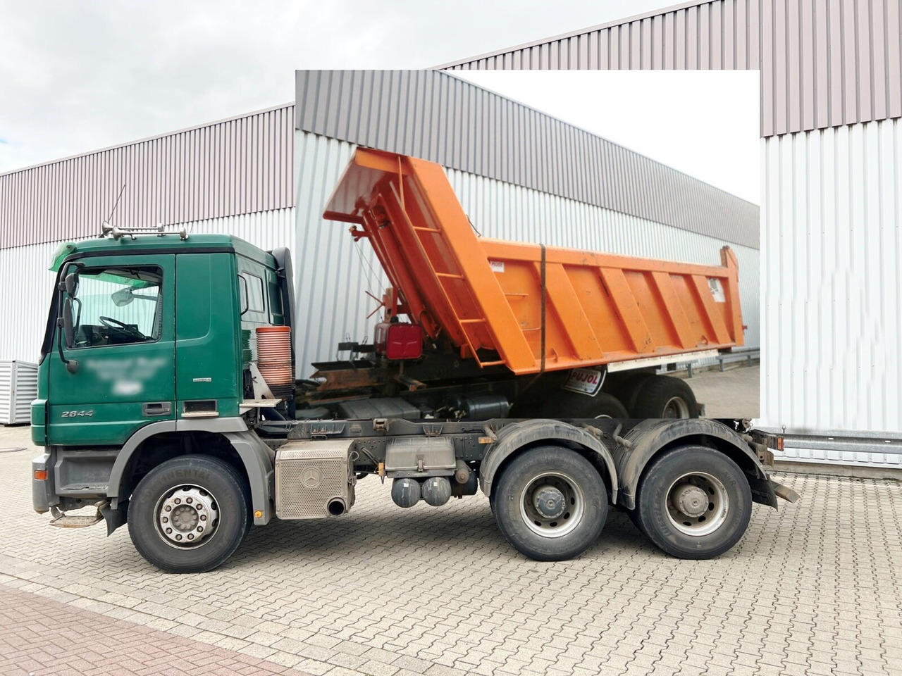 Mercedes-Benz Actros 2644/48 K 6x4 Actros 2644/48 K 6x4, Stahlmulde ca. 14m³ - 翻斗车:图1 Mercedes-Benz Actros 2644/48 K 6x4 Actros 2644/48 K 6x4, Stahlmulde ca. 14m³ - 翻斗车:图1