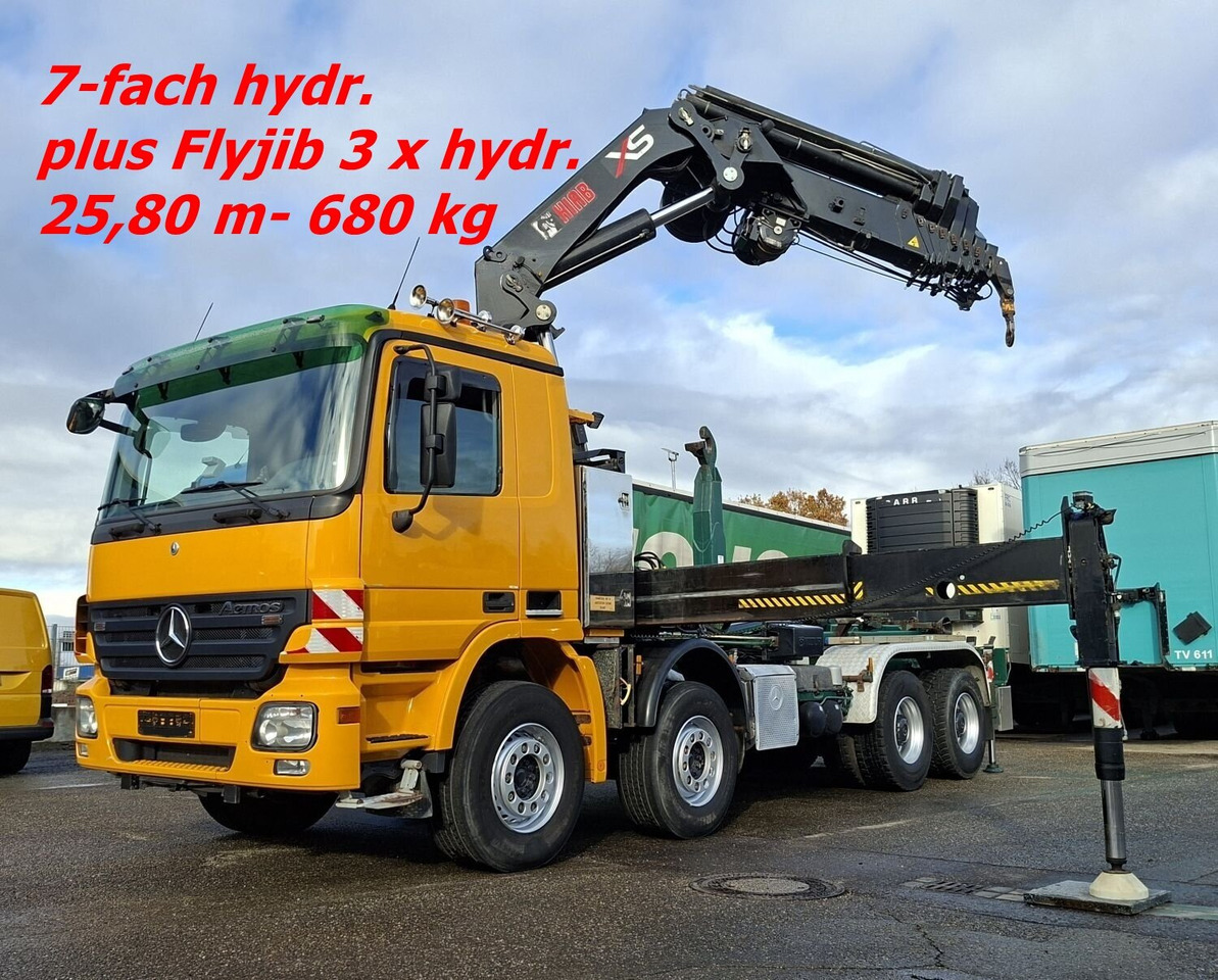 Mercedes-Benz Actros 4146 K 8x4/4 Actros 4146 K 8x4/4, Retarder, Kran Hiab XS 477 E-7 HiPro, Flyjib, Seilwinde, Funk - 吊钩升降车, 起重车:图1 Mercedes-Benz Actros 4146 K 8x4/4 Actros 4146 K 8x4/4, Retarder, Kran Hiab XS 477 E-7 HiPro, Flyjib, Seilwinde, Funk - 吊钩升降车, 起重车:图1