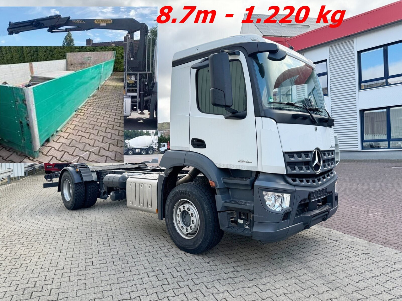Mercedes-Benz Arocs 1840 L 4x2 Arocs 1840 L 4x2, Kran Palfinger PK12001L, Hochstand - 起重车:图1 Mercedes-Benz Arocs 1840 L 4x2 Arocs 1840 L 4x2, Kran Palfinger PK12001L, Hochstand - 起重车:图1