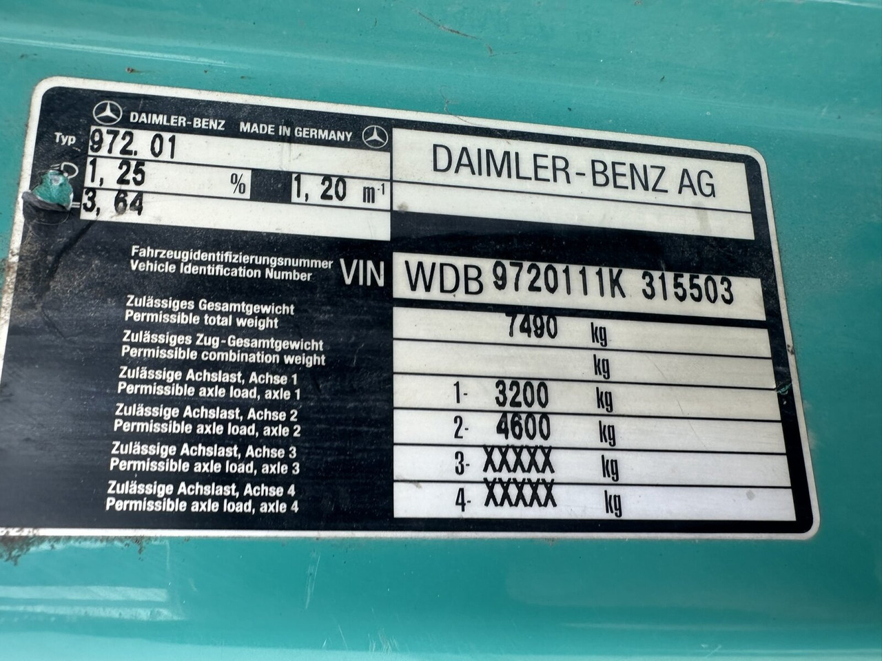 Mercedes-Benz Atego 815 K 4x2 Atego 815 K 4x2, 2x AHK - 翻斗车:图3 Mercedes-Benz Atego 815 K 4x2 Atego 815 K 4x2, 2x AHK - 翻斗车:图3