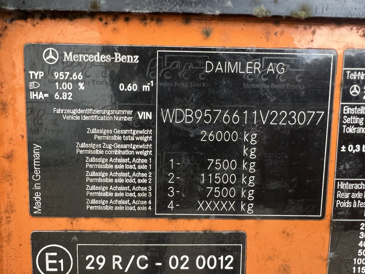 垃圾车 用于运输 垃圾 Mercedes-Benz Econic 2629 LL 6x2/4 NLA Econic 2629 LL 6x2/4 NLA, EEV, Lenkachse, Haller X2C, Zöller-Schüttung：图7