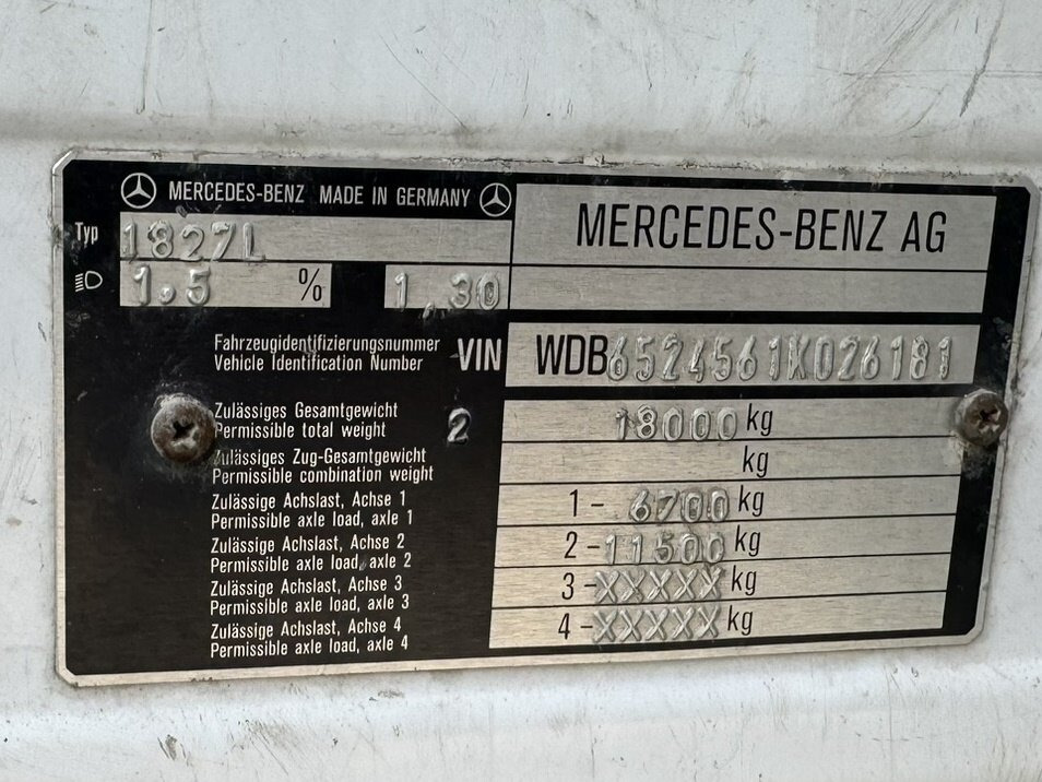 Mercedes-Benz SK 1827L 4x2 SK 1827L 4x2 - 栏板式/ 平板卡车:图5 Mercedes-Benz SK 1827L 4x2 SK 1827L 4x2 - 栏板式/ 平板卡车:图5