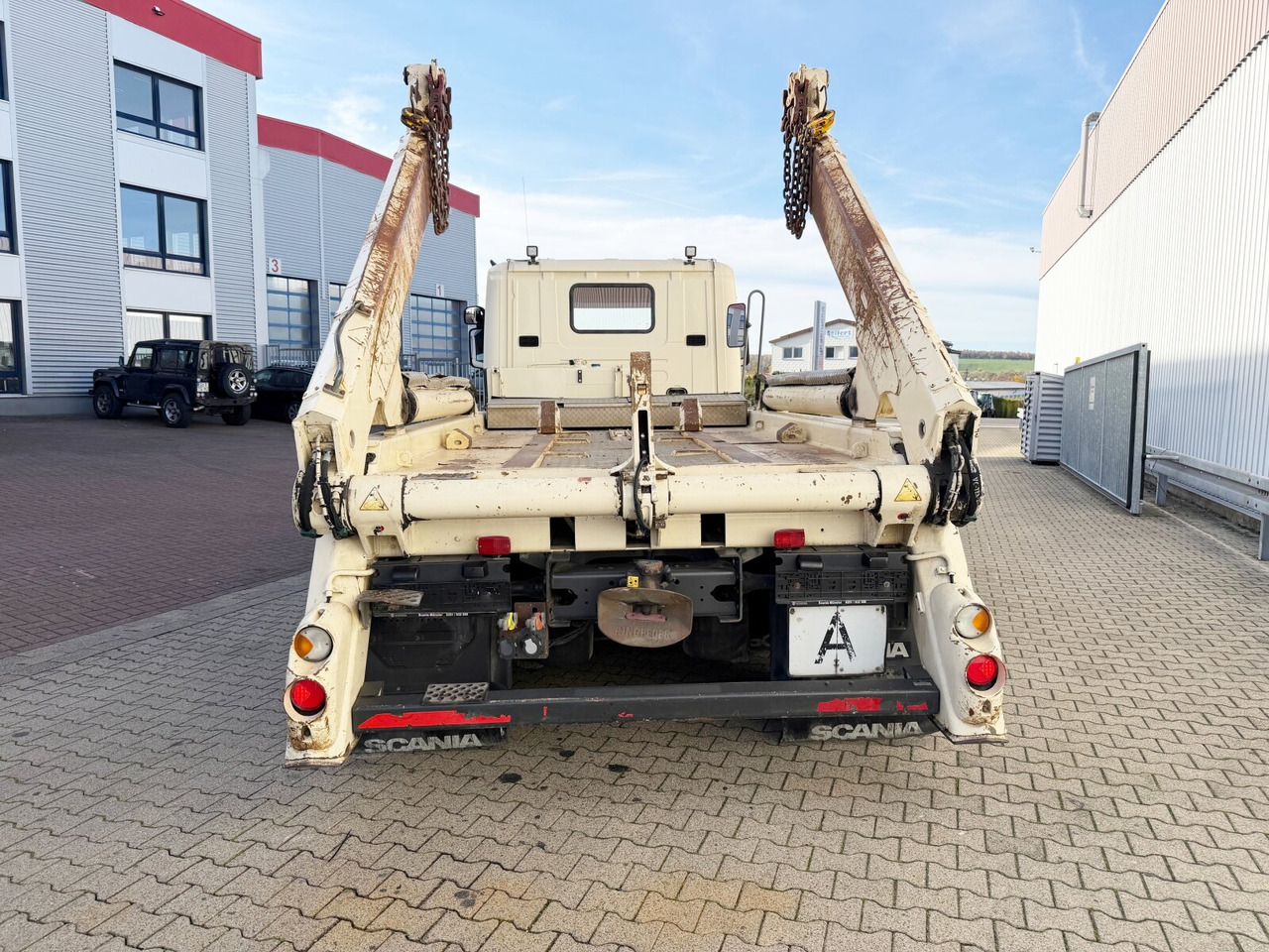 箕斗装载车 Scania P 320/400 6x2-4 P 320/400 6x2-4, Lenk-/Liftachse, Tele-Absetzanlage, Funk：图12