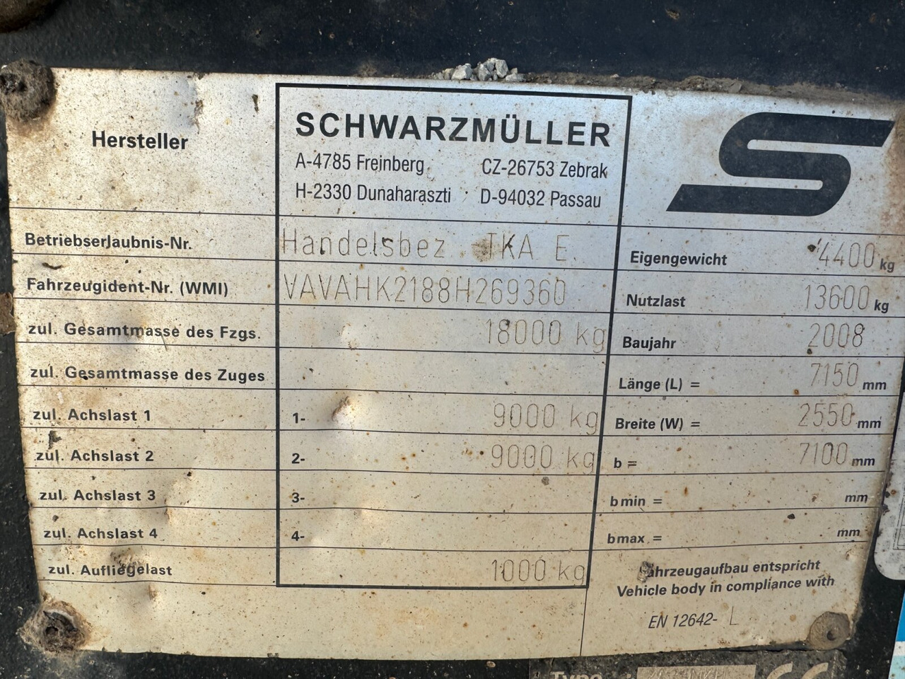 Schwarzmüller TKA 18 TKA 18, Alu-Bordwände, ca. 11m³ - 翻斗拖车:图2 Schwarzmüller TKA 18 TKA 18, Alu-Bordwände, ca. 11m³ - 翻斗拖车:图2