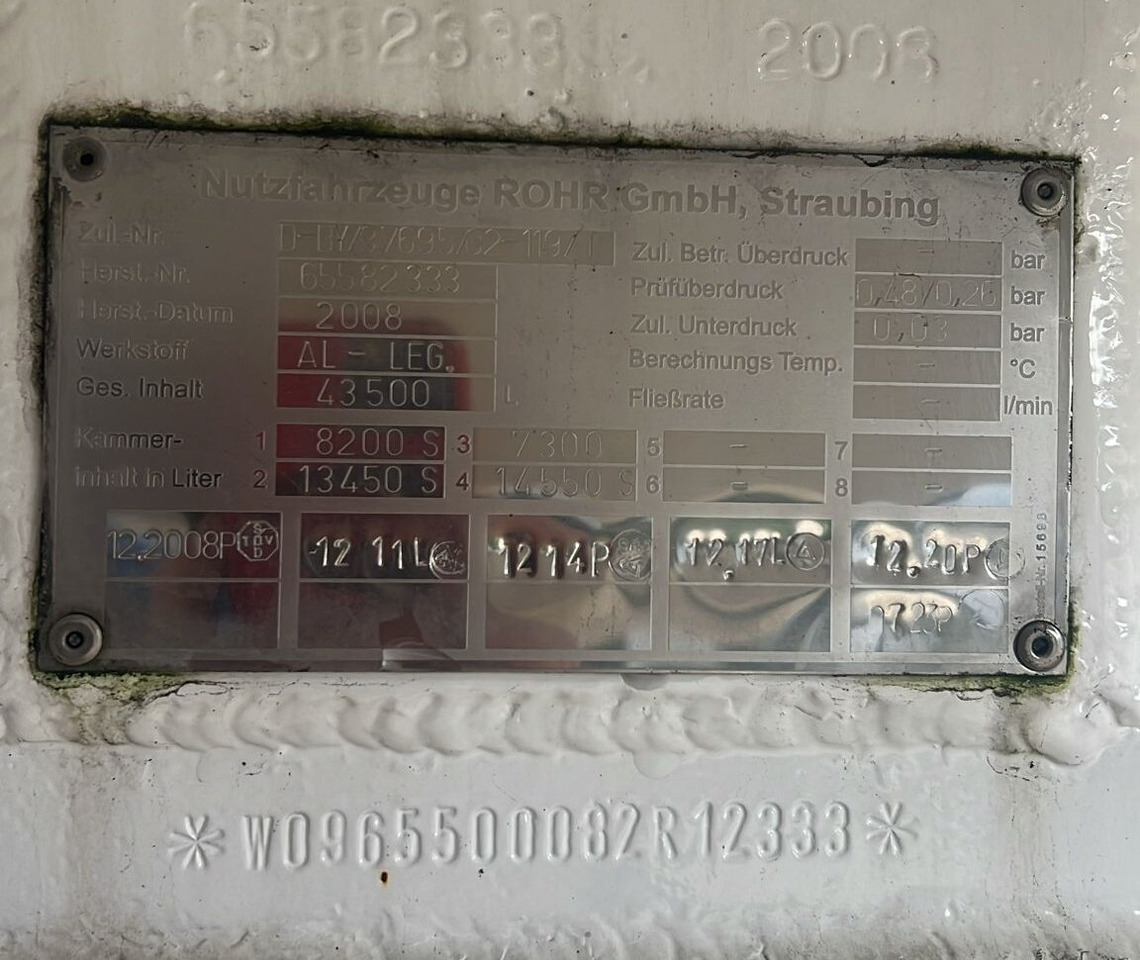 TAL-A-ZE 44,0 TAL-A-ZE 44,0, 43.500l, 4 Kammern, Untenbefüllung - 液罐半拖车:图3 TAL-A-ZE 44,0 TAL-A-ZE 44,0, 43.500l, 4 Kammern, Untenbefüllung - 液罐半拖车:图3