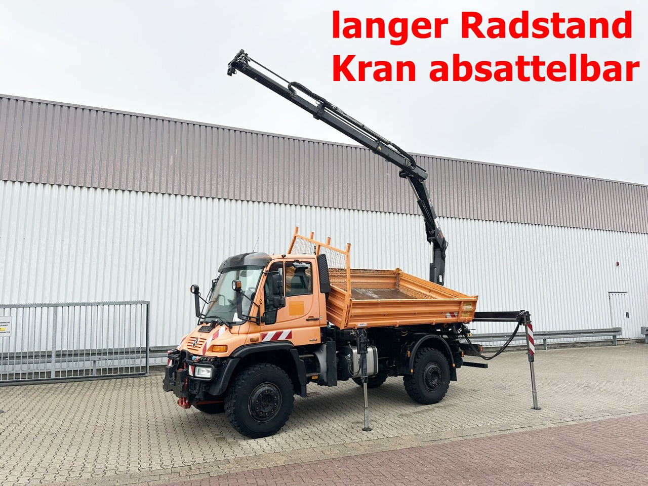 Unimog U500 4x4 U500 4x4 405/40 mit Heckkran Hiab 077-1 HiDuo, absattelbar, Funk - 小型货车:图1 Unimog U500 4x4 U500 4x4 405/40 mit Heckkran Hiab 077-1 HiDuo, absattelbar, Funk - 小型货车:图1