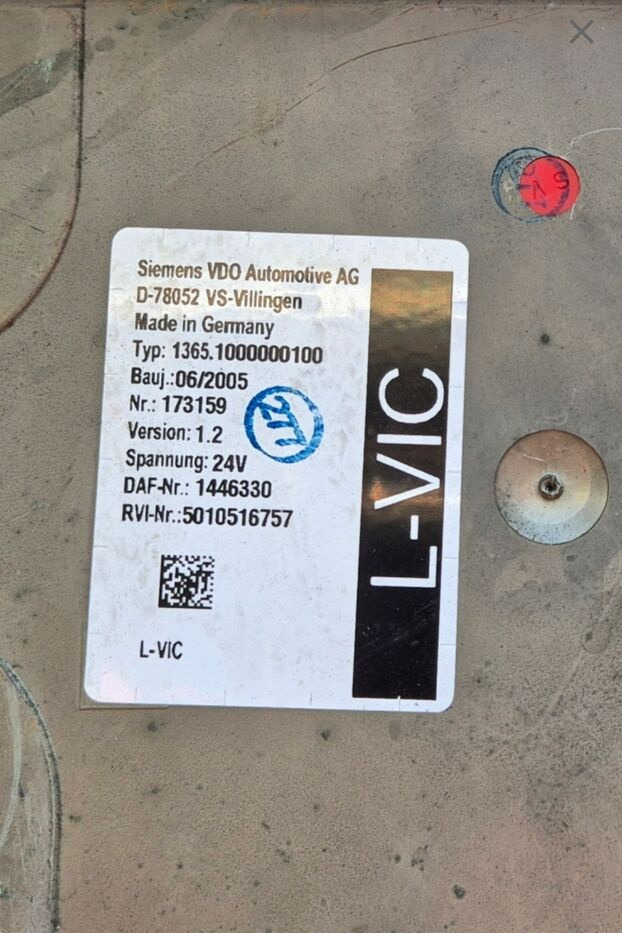 DAF - ECU 适用于 卡车:图2 DAF - ECU 适用于 卡车:图2