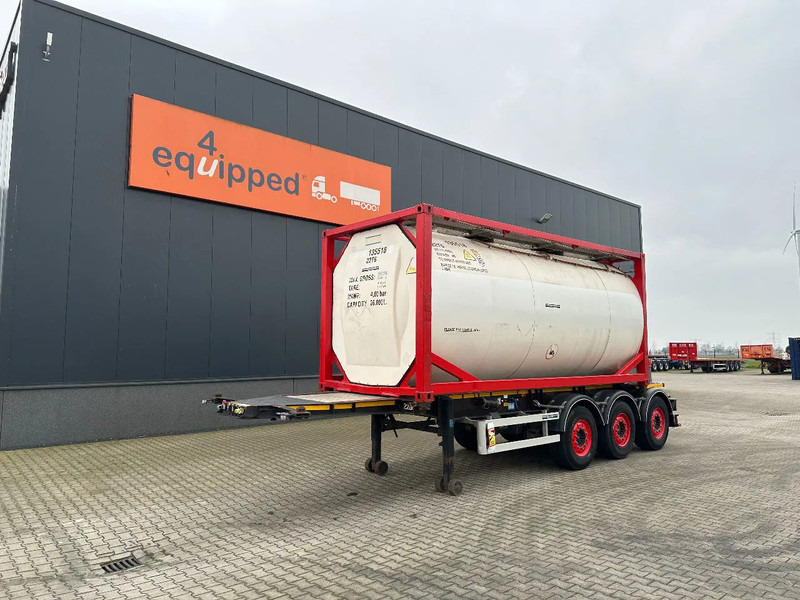 Burg 20FT ADR (EX/II, EX/III, FL, AT) Chassis + Tankcontainer 26.000L /3 baffels - 液罐半拖车:图1 Burg 20FT ADR (EX/II, EX/III, FL, AT) Chassis + Tankcontainer 26.000L /3 baffels - 液罐半拖车:图1