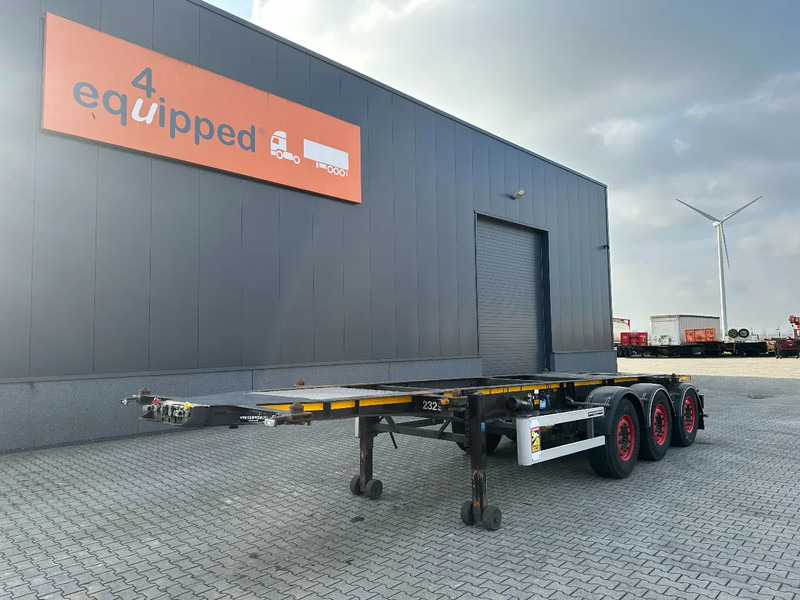 Burg 20FT ADR (EX/II, EX/III, FL, AT), Leergewicht: 3.690kg, SAF INTRADISC, 2x liftaxle, ALCOA, NL-Chassis - 集装箱运输车/ 可拆卸车身的半拖车:图1 Burg 20FT ADR (EX/II, EX/III, FL, AT), Leergewicht: 3.690kg, SAF INTRADISC, 2x liftaxle, ALCOA, NL-Chassis - 集装箱运输车/ 可拆卸车身的半拖车:图1