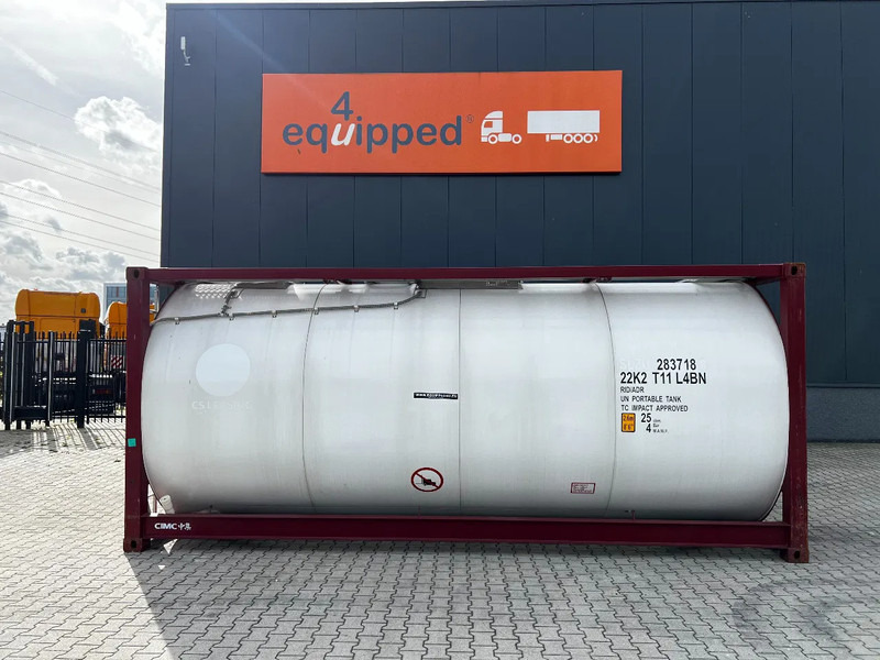 CIMC UNUSED, BOTH FOOD STUFF/CHEMICAL USE, 20FT ISO, 25.000L, L4BN, UN Portable, T11, test: 12-2026 - 储罐:图2 CIMC UNUSED, BOTH FOOD STUFF/CHEMICAL USE, 20FT ISO, 25.000L, L4BN, UN Portable, T11, test: 12-2026 - 储罐:图2