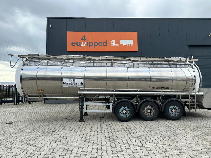 Feldbinder FOOD / LEVENSMIDDELEN / LEBENSMITTEL / 33.500L / 3-COMP / PUMP / NL-trailer / APK: 10-2026 - 液罐半拖车:图2 Feldbinder FOOD / LEVENSMIDDELEN / LEBENSMITTEL / 33.500L / 3-COMP / PUMP / NL-trailer / APK: 10-2026 - 液罐半拖车:图2