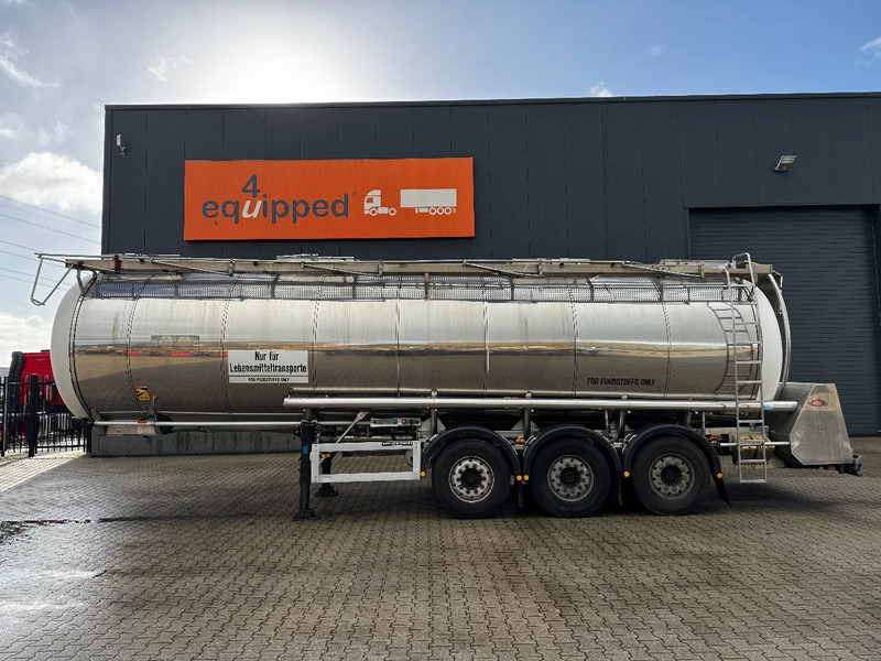 Feldbinder LEBENSMITTEL / LEVENSMIDDELEN FOOD / 33.500L / 3-COMP / PUMPE / NL-trailer / APK: 05-2026 - 液罐半拖车:图3 Feldbinder LEBENSMITTEL / LEVENSMIDDELEN FOOD / 33.500L / 3-COMP / PUMPE / NL-trailer / APK: 05-2026 - 液罐半拖车:图3