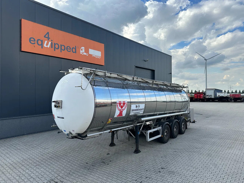 Feldbinder LEVENSMIDDELEN / FOOD / LEBENSMITTEL / 33.500L / 3-COMP / POMP / NL-trailer / APK: 03-2026 - 液罐半拖车:图1 Feldbinder LEVENSMIDDELEN / FOOD / LEBENSMITTEL / 33.500L / 3-COMP / POMP / NL-trailer / APK: 03-2026 - 液罐半拖车:图1