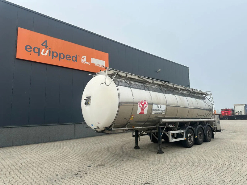 Feldbinder LEVENSMIDDELEN / FOOD / LEBENSMITTEL / 33.500L / 3-COMP / POMP / NL-trailer / APK: 09-2026, 10x beschikbaar - 液罐半拖车:图1 Feldbinder LEVENSMIDDELEN / FOOD / LEBENSMITTEL / 33.500L / 3-COMP / POMP / NL-trailer / APK: 09-2026, 10x beschikbaar - 液罐半拖车:图1