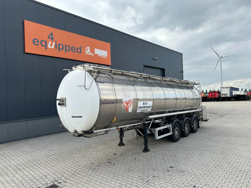 Feldbinder LEVENSMIDDELEN / FOOD / LEBENSMITTEL / 33.500L / 3-COMP / POMP / NL-trailer / APK: 10-2026, 10x beschikbaar - 液罐半拖车:图1 Feldbinder LEVENSMIDDELEN / FOOD / LEBENSMITTEL / 33.500L / 3-COMP / POMP / NL-trailer / APK: 10-2026, 10x beschikbaar - 液罐半拖车:图1