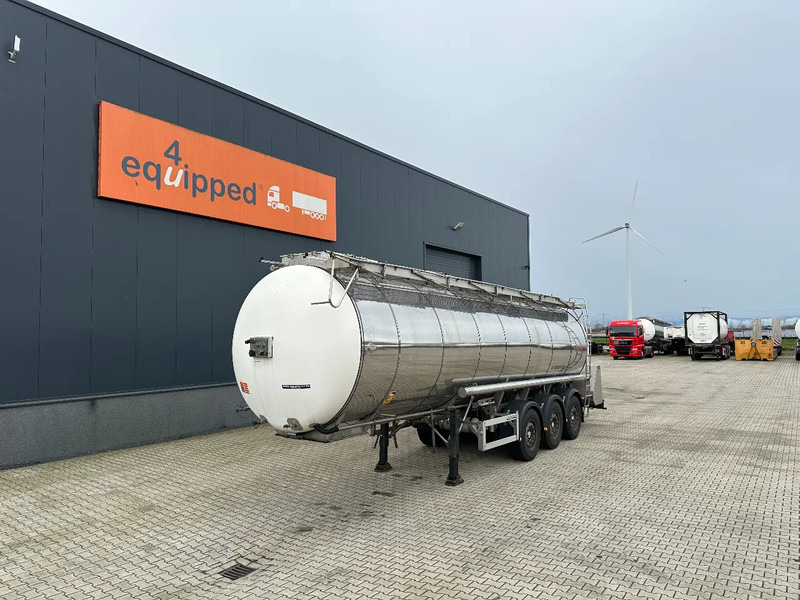 Feldbinder LEVENSMIDDELEN / FOOD / LEBENSMITTEL / 33.500L / 3-COMP / POMP / NL-trailer / APK: 12-2026, 10x beschikbaar - 液罐半拖车:图1 Feldbinder LEVENSMIDDELEN / FOOD / LEBENSMITTEL / 33.500L / 3-COMP / POMP / NL-trailer / APK: 12-2026, 10x beschikbaar - 液罐半拖车:图1
