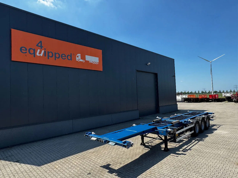 Groenewegen 40FT HC-chassis, BPW+Drum, liftaxle, NL-Chassis - 集装箱运输车/ 可拆卸车身的半拖车:图1 Groenewegen 40FT HC-chassis, BPW+Drum, liftaxle, NL-Chassis - 集装箱运输车/ 可拆卸车身的半拖车:图1