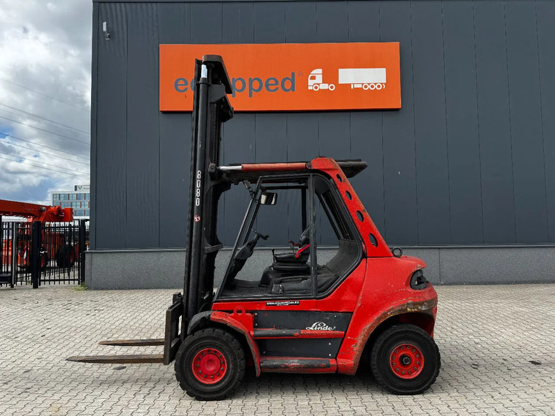 Linde H80D FORKLIFT, 8000KG, duplex, 6 cil. Deutz diesel, 14.934hrs, - 柴油叉车:图2 Linde H80D FORKLIFT, 8000KG, duplex, 6 cil. Deutz diesel, 14.934hrs, - 柴油叉车:图2