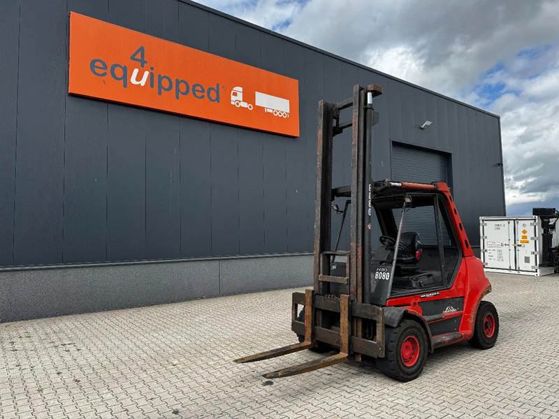 Linde H80D FORKLIFT, 8000KG, duplex, 6 cil. Deutz diesel, 14.934hrs, - 柴油叉车:图1 Linde H80D FORKLIFT, 8000KG, duplex, 6 cil. Deutz diesel, 14.934hrs, - 柴油叉车:图1