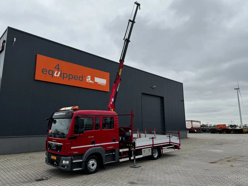 MAN TGL 8.180 crew cab (DOKA), HMF535 K3 crane, 283 running hours only, 211.164 KM, ramps, EURO-6, TOP,-condition - 起重车:图1 MAN TGL 8.180 crew cab (DOKA), HMF535 K3 crane, 283 running hours only, 211.164 KM, ramps, EURO-6, TOP,-condition - 起重车:图1