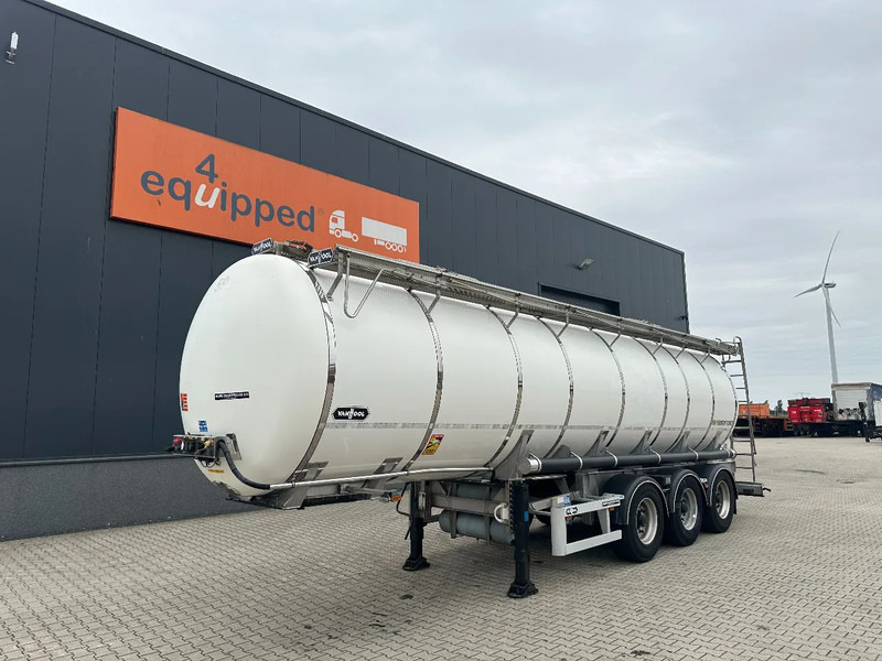 Van Hool FOOD / RVS chassis / empty weight: 5.860kg / 29.500L / 1-comp.+ 1 baffel / discbrakes / NL / APK: 05/2026 - 液罐半拖车:图1 Van Hool FOOD / RVS chassis / empty weight: 5.860kg / 29.500L / 1-comp.+ 1 baffel / discbrakes / NL / APK: 05/2026 - 液罐半拖车:图1